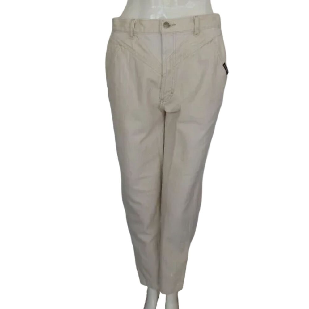 ROCKY MOUNTAIN Jeans, 29.5 Waist, Jacquard herringbone, Cream/Off-white Insert
